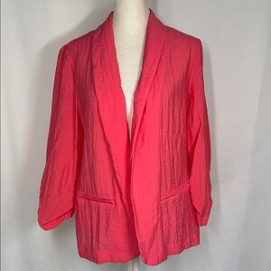 ❤️3/$30 Chico’s Light Weight Open Front Ruched Sleeve Jacket